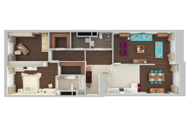 Фото из портфолио квартира на Мосфильмовской – фотографии дизайна интерьеров на INMYROOM