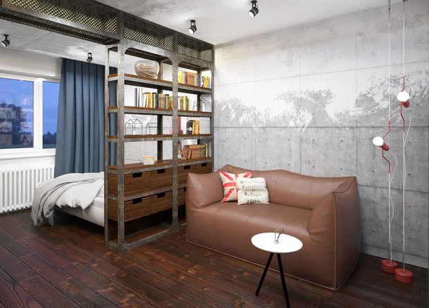 Фотография: Гостиная в стиле Лофт, Проект недели, П-3М, GM-Interior – фото на INMYROOM