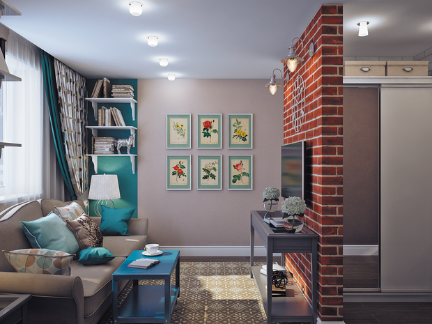 Фото из портфолио Квартира в Москве. 30 жилых метров – фотографии дизайна интерьеров на INMYROOM