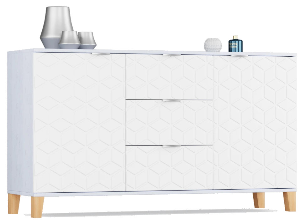 Комод Марвин белого цвета