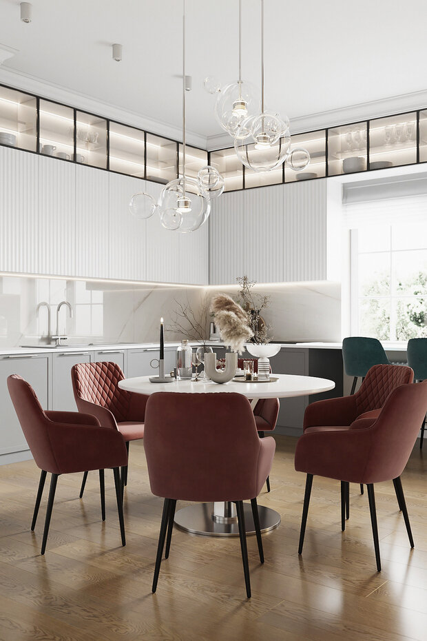 Фотография: Кухня и столовая в стиле Классический, Современный, Дом, Проект недели, Дом и дача, 4 и больше, Более 90 метров, Нижегородская область, Ольга Матренина – фото на INMYROOM