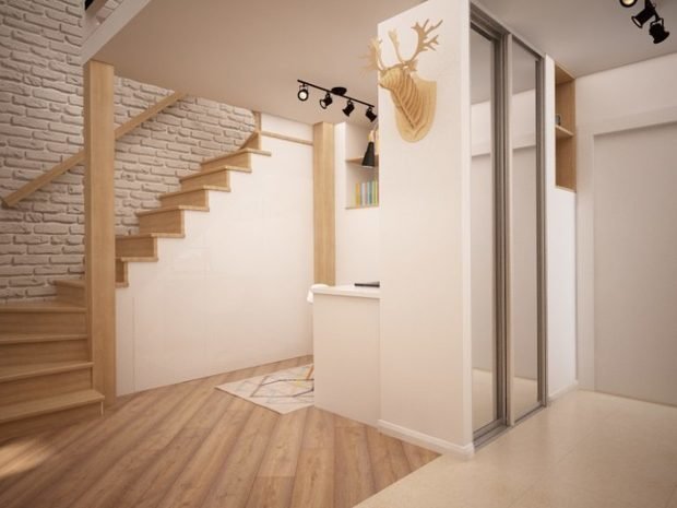 Фото из портфолио Квартира с антресольным этажом в г. Королев – фотографии дизайна интерьеров на INMYROOM