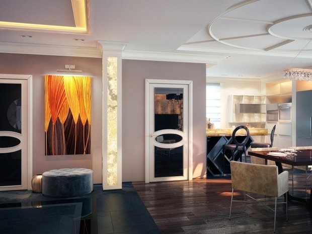 Фото из портфолио Дизайн интерьера объединенной гостиной и кухни – фотографии дизайна интерьеров на INMYROOM