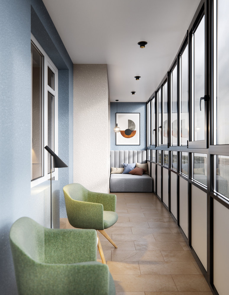 Фотография: Балкон в стиле Современный, Скандинавский, Квартира, Проект недели, Санкт-Петербург, 3 комнаты, 60-90 метров, Олег Минц – фото на INMYROOM