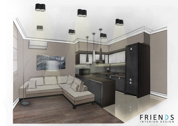 Фото из портфолио "НЕСТУДИЯ" ДЛЯ ОДНОГО – фотографии дизайна интерьеров на INMYROOM