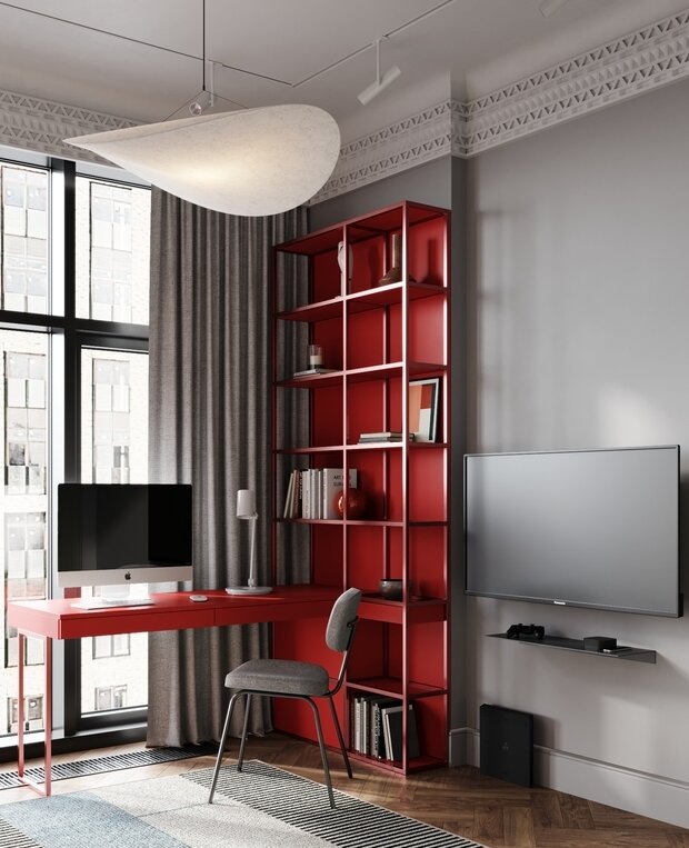 Фотография: Кабинет в стиле Современный, Эклектика, Квартира, Проект недели, Москва, 4 и больше, Более 90 метров – фото на INMYROOM