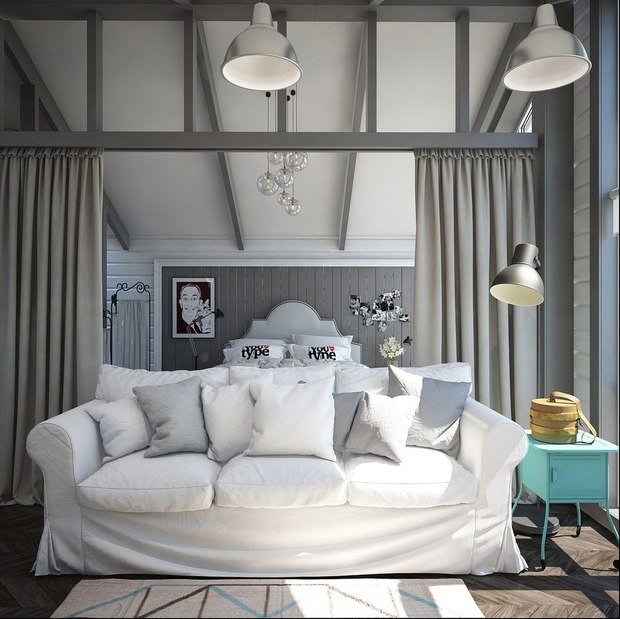 Фото из портфолио Комната 45 кв.м – фотографии дизайна интерьеров на INMYROOM