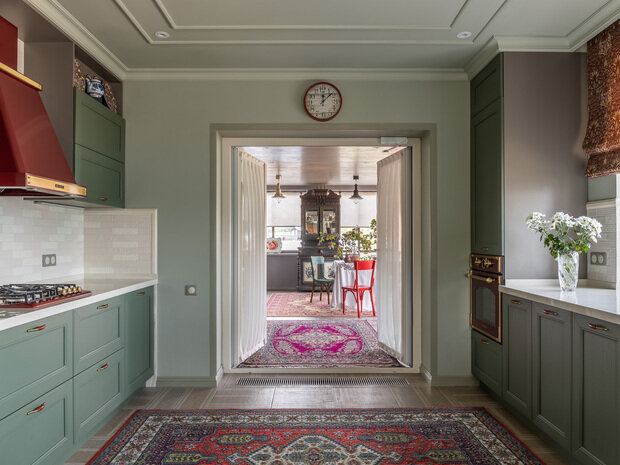 Фотография: Кухня и столовая в стиле Прованс и Кантри, Дом, Проект дня, Дом и дача, Кирпичный дом, 4 и больше, Более 90 метров, Башкортостан, Лилия Асфандиярова, прованс/винтаж – фото на INMYROOM