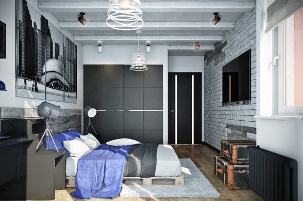 Фото из портфолио Квартира в стиле лофт, 70 м2 – фотографии дизайна интерьеров на INMYROOM
