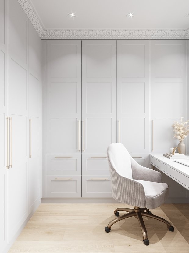 Фотография: Кабинет в стиле Современный, Квартира, Проект недели, Москва, 4 и больше, Более 90 метров, Елена Лебедева – фото на INMYROOM