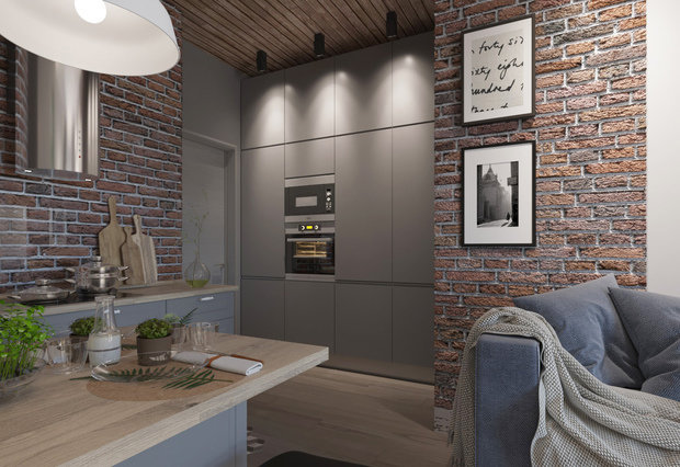 Фото из портфолио Лофт для молодой семьи – фотографии дизайна интерьеров на INMYROOM