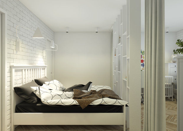 Фото из портфолио Малогабаритная квартира в стиле IKEA – фотографии дизайна интерьеров на INMYROOM