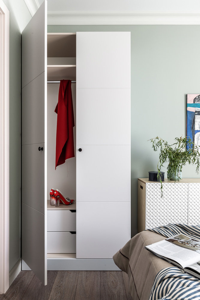 Фотография: Спальня в стиле Современный, Квартира, Проект недели, Москва, 3 комнаты, Евгения Лебедева – фото на INMYROOM Фотография: Спальня в стиле Современный, Квартира, Проект недели, Москва, 3 комнаты, Евгения Лебедева – фото на INMYROOM