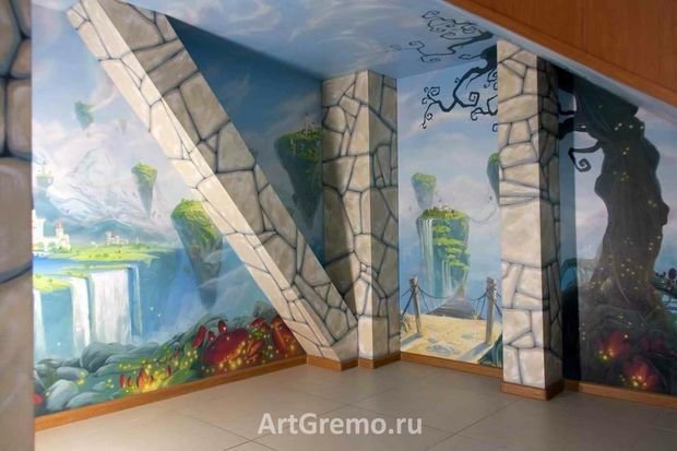Фото из портфолио Роспись стен – фотографии дизайна интерьеров на INMYROOM