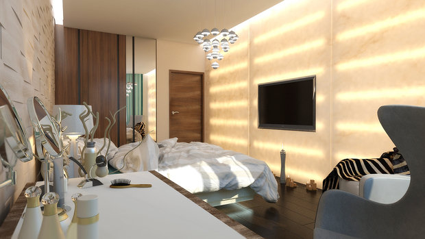 Фото из портфолио Квартира Оксаны – фотографии дизайна интерьеров на INMYROOM