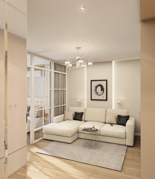 Фото из портфолио Квартира 38,9 м2 (2020) – фотографии дизайна интерьеров на INMYROOM