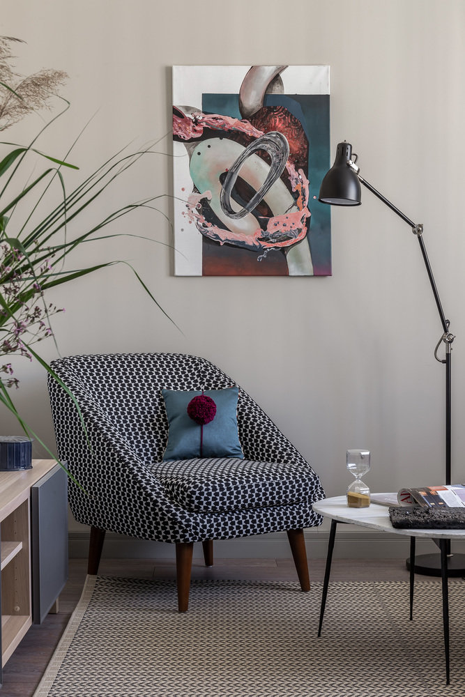 Фотография: Гостиная в стиле Современный, Квартира, Проект недели, Москва, 3 комнаты, Евгения Лебедева – фото на INMYROOM Фотография: Гостиная в стиле Современный, Квартира, Проект недели, Москва, 3 комнаты, Евгения Лебедева – фото на INMYROOM