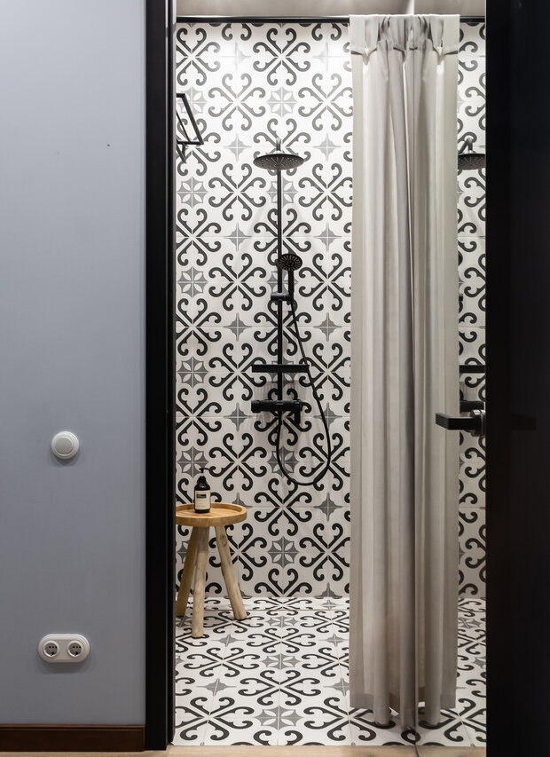 Фотография: Ванная в стиле Прованс и Кантри, Эклектика, Винтажный, Квартира, Проект недели, Челябинск, Сталинка, Кирпичный дом, 3 комнаты, 60-90 метров, Марина Кутепова – фото на INMYROOM