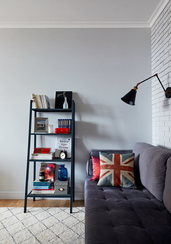 Фотография: Гостиная в стиле Современный, Квартира, Студия, Проект недели, Долгопрудный, 1 комната, до 40 метров, Марина Каралкина – фото на INMYROOM