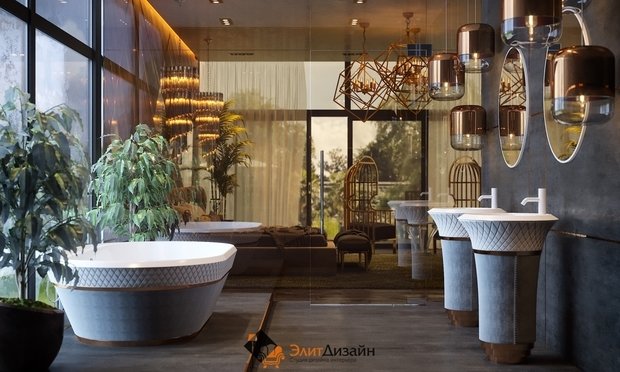 Фото из портфолио Частный дом 350м2 – фотографии дизайна интерьеров на INMYROOM