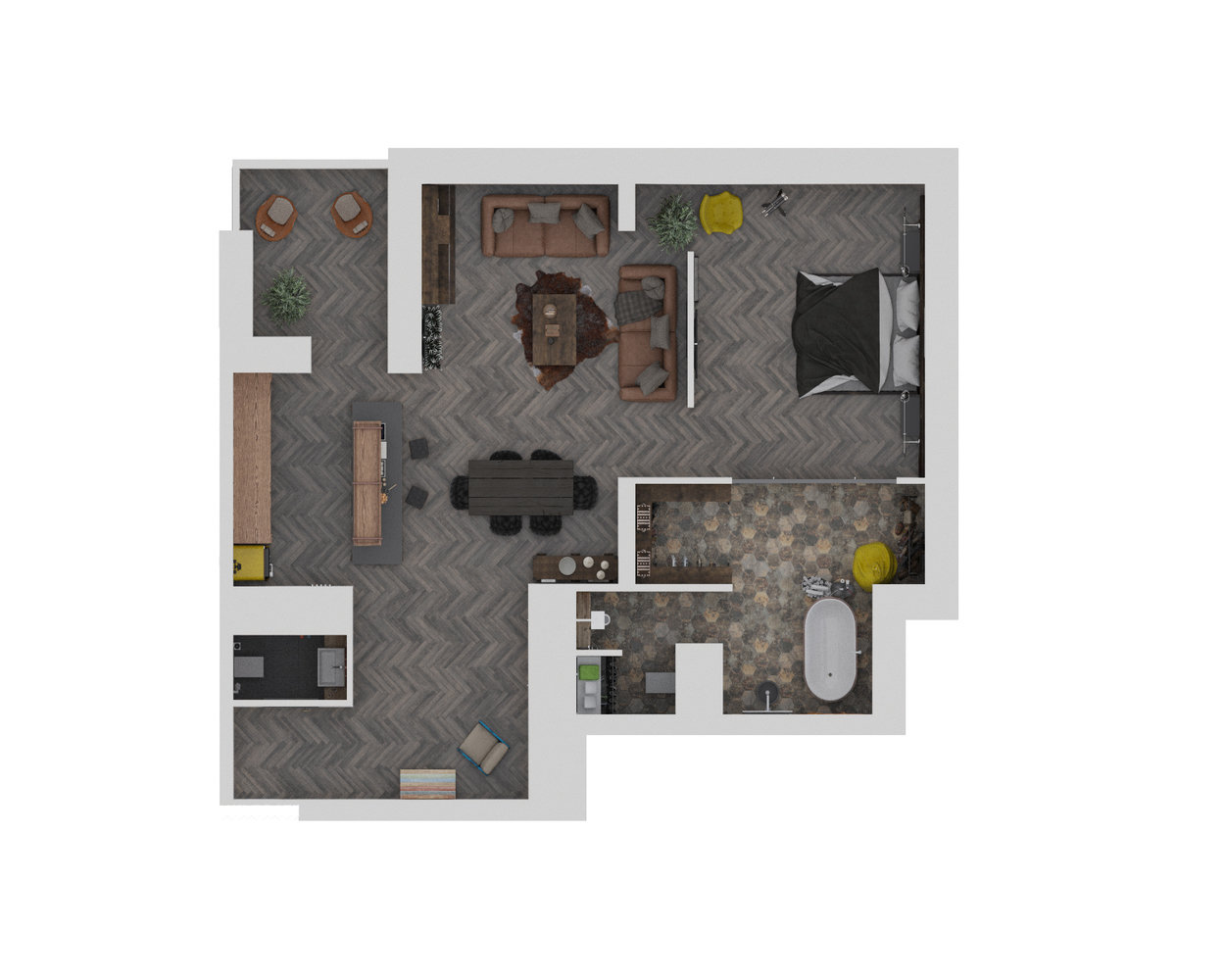 Фотография: Ванная в стиле Скандинавский, Лофт, Квартира, Студия, Проект недели, Москва, новостройка, Оксана Цымбалова, Монолитный дом, Более 90 метров – фото на INMYROOM