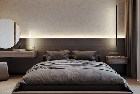 bedroom with designer renovation