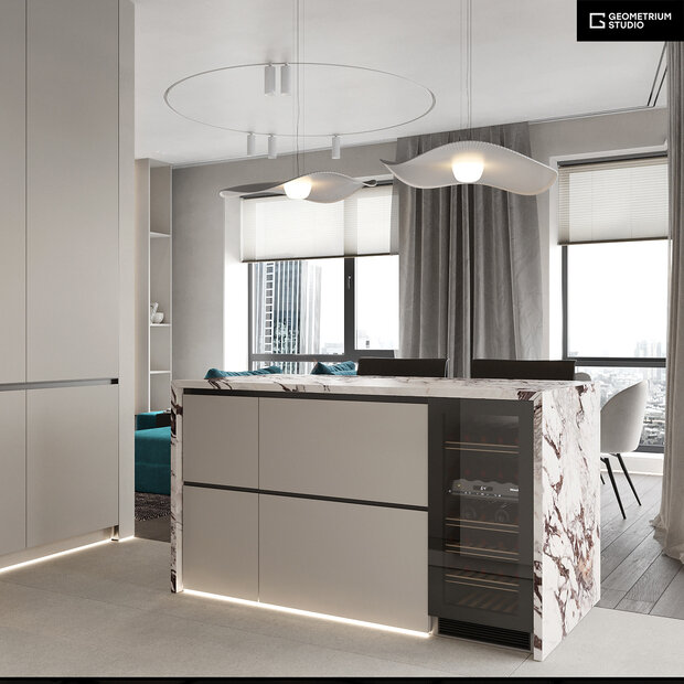 Фото из портфолио Welton 58 м2 – фотографии дизайна интерьеров на INMYROOM