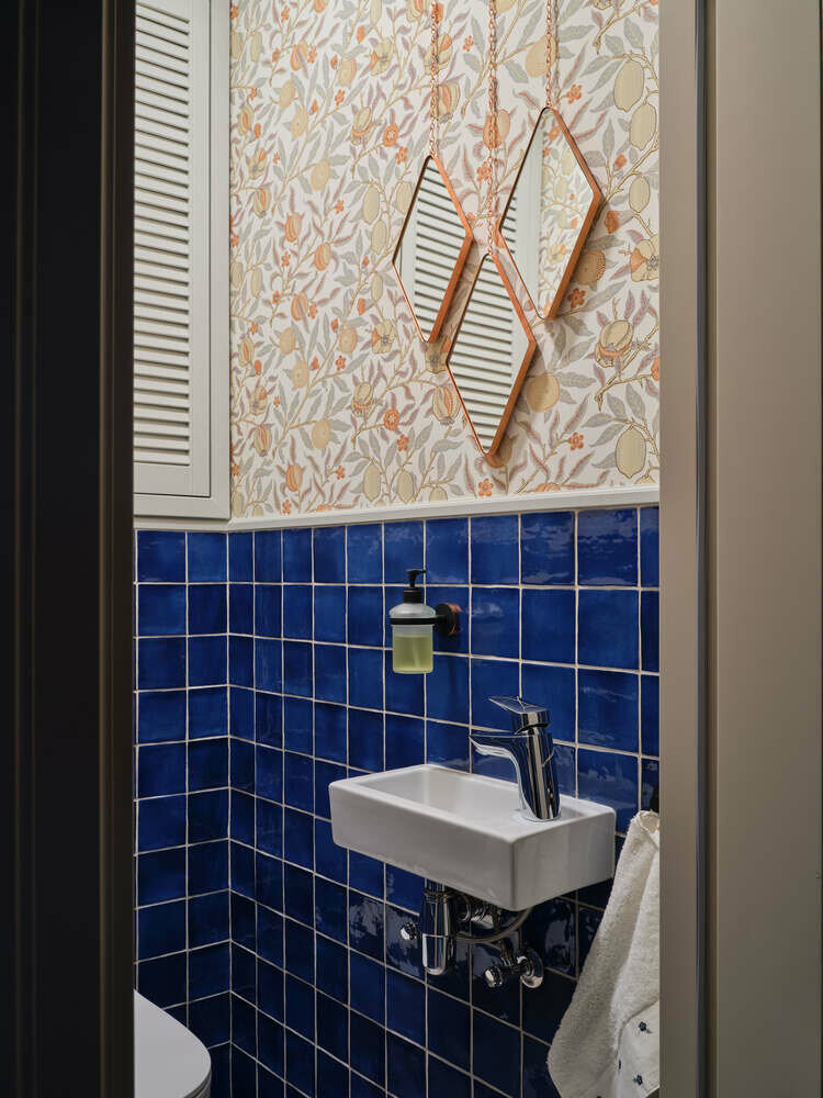 Фотография: Ванная в стиле Современный, Классический, Квартира, Проект недели, Москва, Монолитный дом, 4 и больше, Более 90 метров, Ольга Рудакова, Rudakova design – фото на INMYROOM