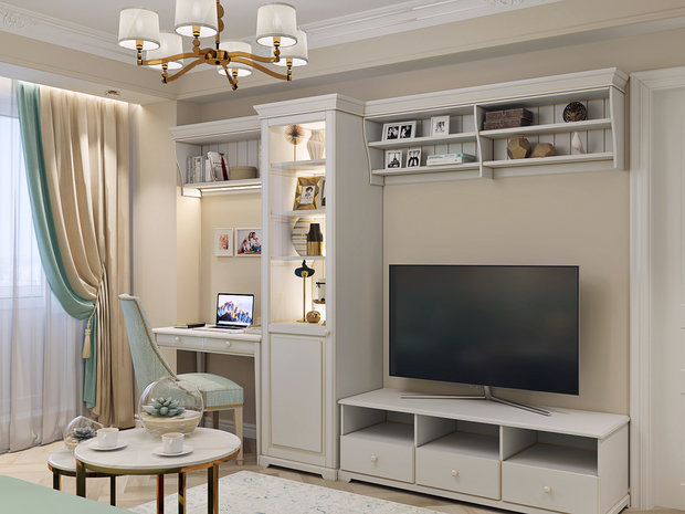 Фото из портфолио Светлая классика – фотографии дизайна интерьеров на INMYROOM