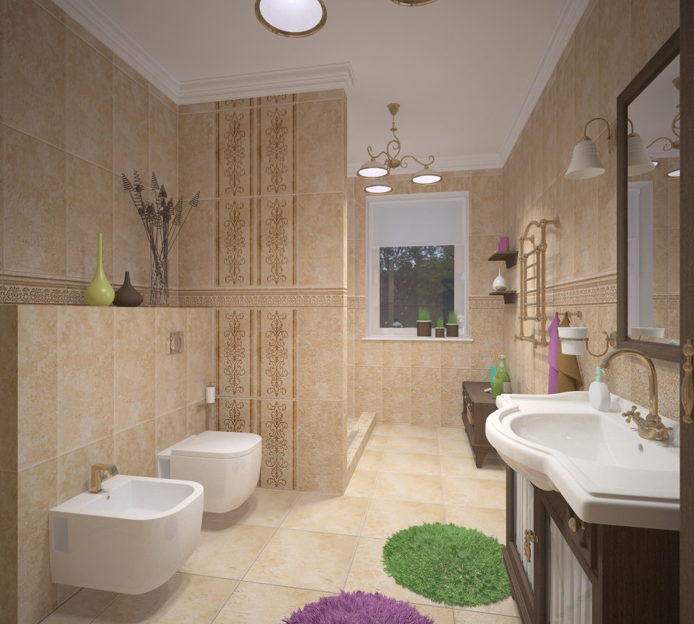 Фото из портфолио Ванная в классическом стиле в коттедже – фотографии дизайна интерьеров на INMYROOM Фото из портфолио Ванная в классическом стиле в коттедже – фотографии дизайна интерьеров на INMYROOM