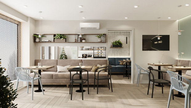 Фото из портфолио Дизайн кафе в Уфе – фотографии дизайна интерьеров на INMYROOM