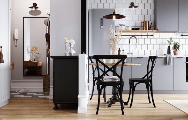 Фотография: Прихожая в стиле Скандинавский, Кухня и столовая, Гид, студия Mango, Алена Тимонина, Андрей Тимонин, Светлана Удзилаури, Виктория Лазарева, Студия 20:18 – фото на INMYROOM