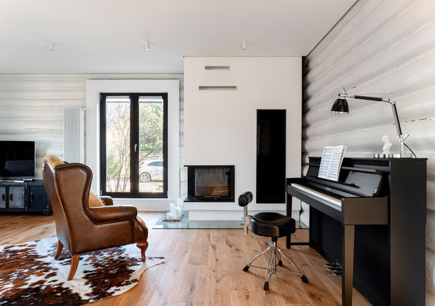 Фотография: Гостиная в стиле Современный, Дом, Проект недели, Дом и дача, Московская область, 4 и больше, Более 90 метров, Decorator.pro, Насиба Бойматова, Татьяна Григорьева – фото на INMYROOM