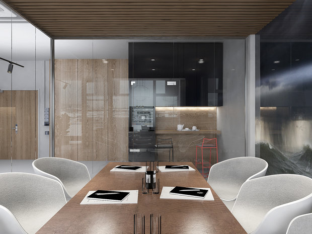 Фото из портфолио Офис в Сколково – фотографии дизайна интерьеров на INMYROOM