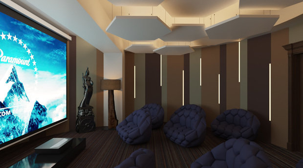 Фото из портфолио Кинозал в ресторане – фотографии дизайна интерьеров на INMYROOM