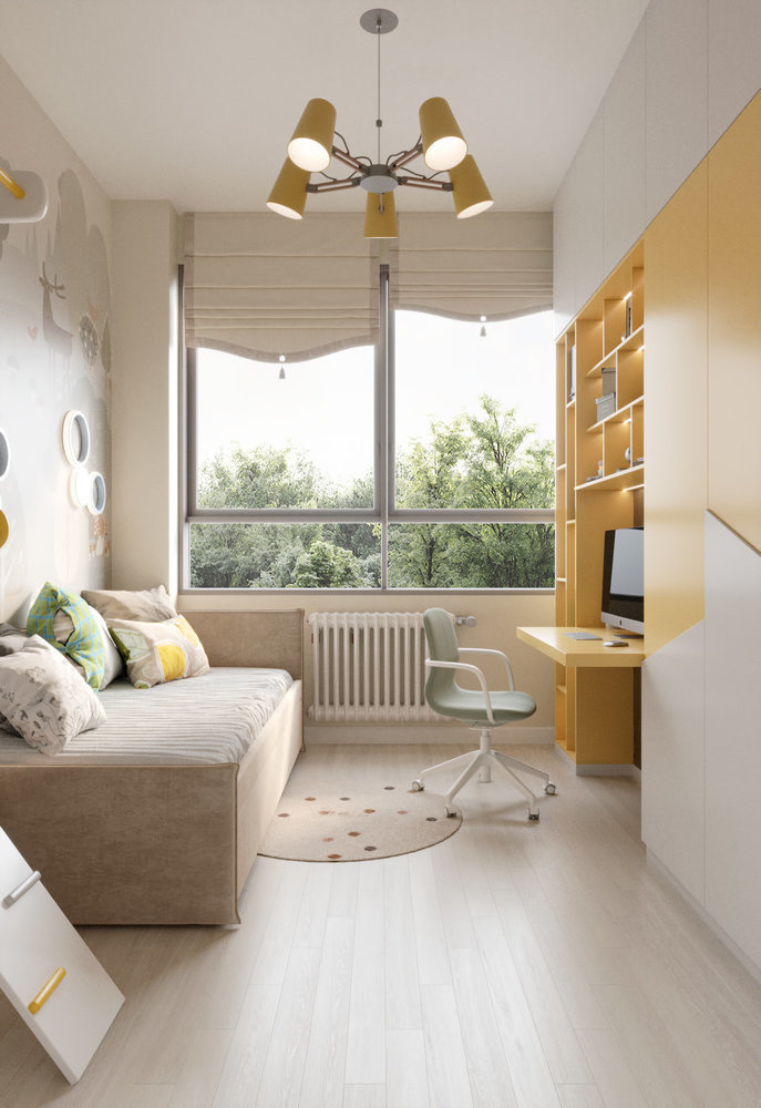 Фотография: Детская в стиле Современный, Квартира, Проект недели, Москва, 4 и больше, 60-90 метров, Надежда Требухина – фото на INMYROOM