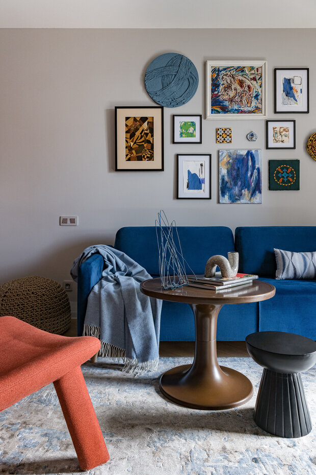 Фотография: Гостиная в стиле Современный, Эклектика, Проект дня, Екатеринбург, 3 комнаты, 60-90 метров, Ольга Коваленко – фото на INMYROOM