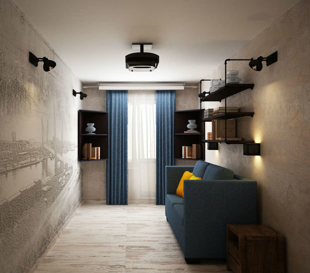 Фото из портфолио Дизайн-проект квартиры в стиле ЛОФТ – фотографии дизайна интерьеров на INMYROOM