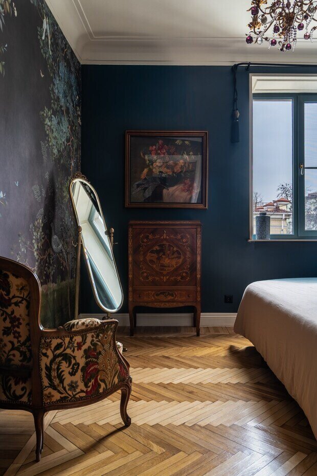 Фотография: Спальня в стиле Восточный, Эклектика, Винтажный, Квартира, Проект дня, Ростов-на-Дону, Кирпичный дом, 3 комнаты, 60-90 метров, Светлана Андреева-Щепетева – фото на INMYROOM