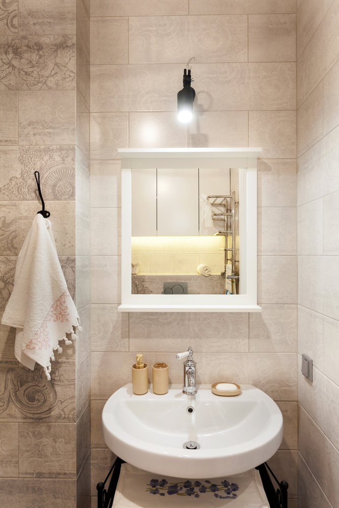 Фотография: Ванная в стиле Скандинавский, Современный, Квартира, Проект недели, Киев, Монолитный дом, 1 комната, 40-60 метров, Ирина Сазонова – фото на INMYROOM Фотография: Ванная в стиле Скандинавский, Современный, Квартира, Проект недели, Киев, Монолитный дом, 1 комната, 40-60 метров, Ирина Сазонова – фото на INMYROOM