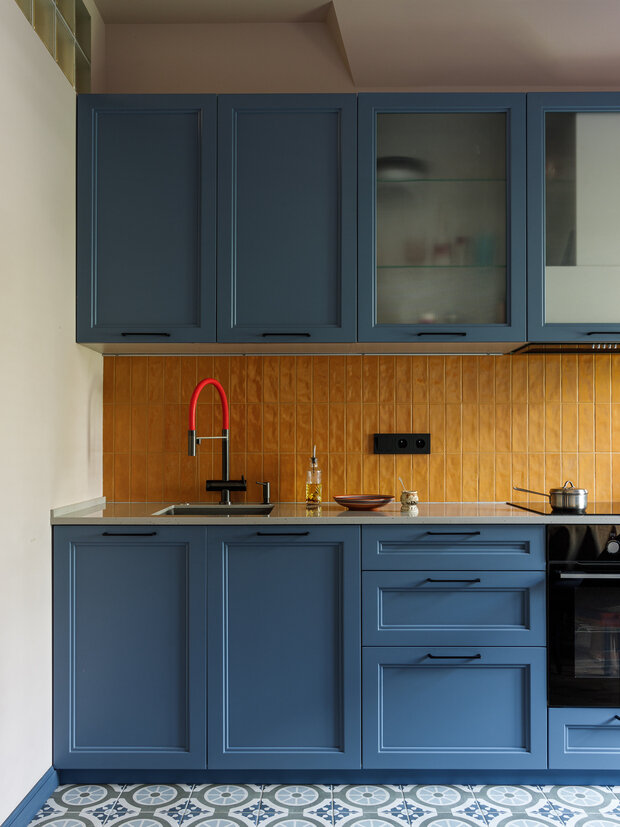 Фотография: Кухня и столовая в стиле Эклектика, Квартира, Проект дня, Самара, Сталинка, 2 комнаты, 60-90 метров, Екатерина Коталевская – фото на INMYROOM