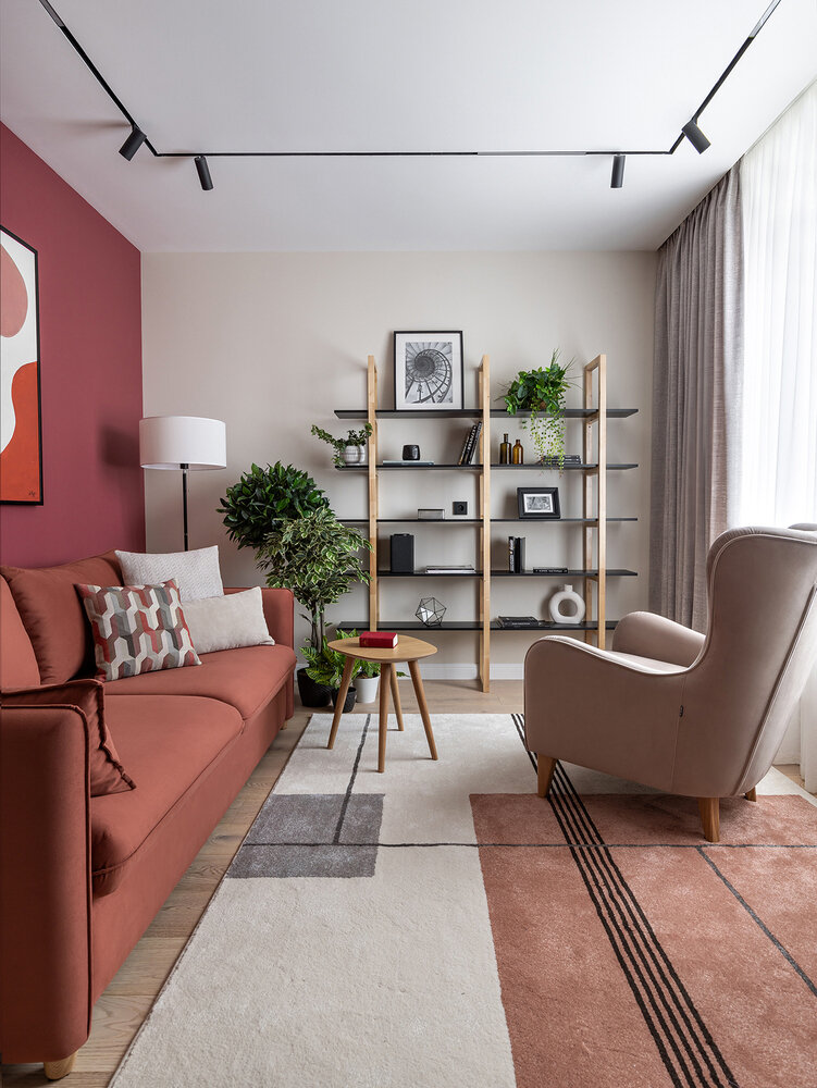 Фотография: Гостиная в стиле Современный, Минимализм, Квартира, Проект недели, Санкт-Петербург, 4 и больше, Более 90 метров, Анастасия Курганова – фото на INMYROOM Фотография: Гостиная в стиле Современный, Минимализм, Квартира, Проект недели, Санкт-Петербург, 4 и больше, Более 90 метров, Анастасия Курганова – фото на INMYROOM