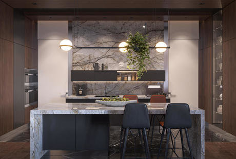 Современный стиль в квартире на 4-ой Советской - 166 кв. метров