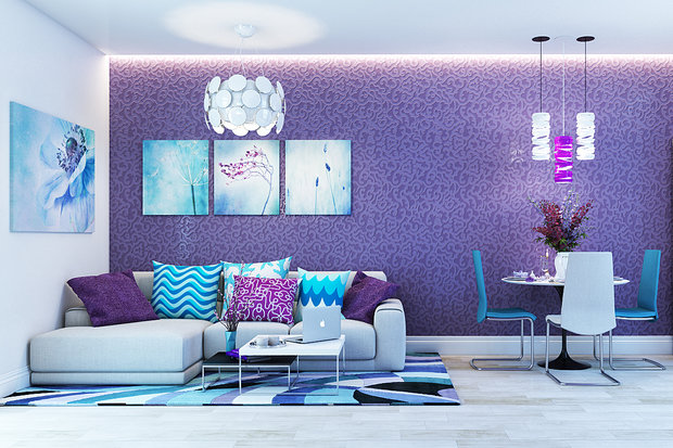 Фото из портфолио Яркие апартаменты для молодой семьи – фотографии дизайна интерьеров на INMYROOM