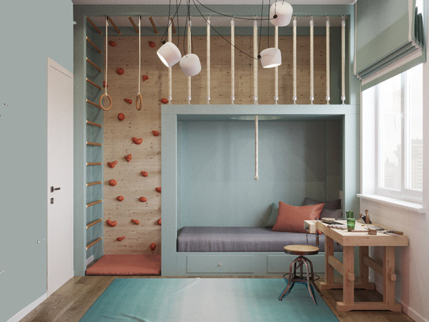 Фотография: Детская в стиле Современный, Эко, Квартира, Проект недели, Одинцово, 4 и больше, 60-90 метров, Мария Гульбекян – фото на INMYROOM