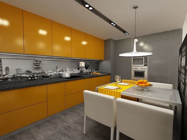 Фото из портфолио Яркие акценты – фотографии дизайна интерьеров на INMYROOM