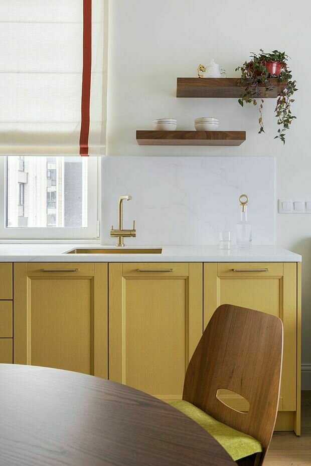 Фотография: Кухня и столовая в стиле Современный, Классический, Квартира, Проект дня, Москва, 4 и больше, 60-90 метров, Анна Морозова – фото на INMYROOM