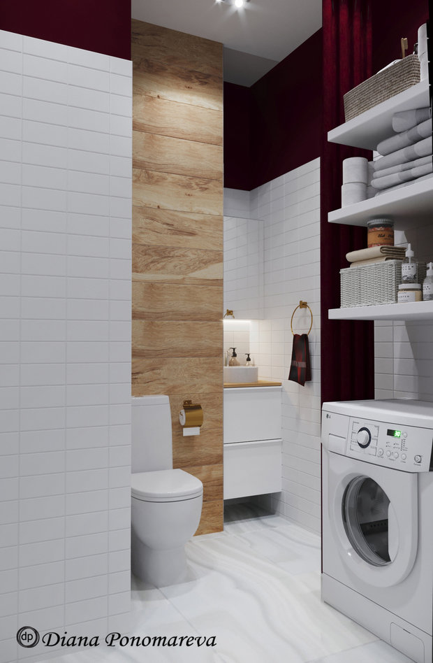 Фото из портфолио Капелька бордо – фотографии дизайна интерьеров на INMYROOM