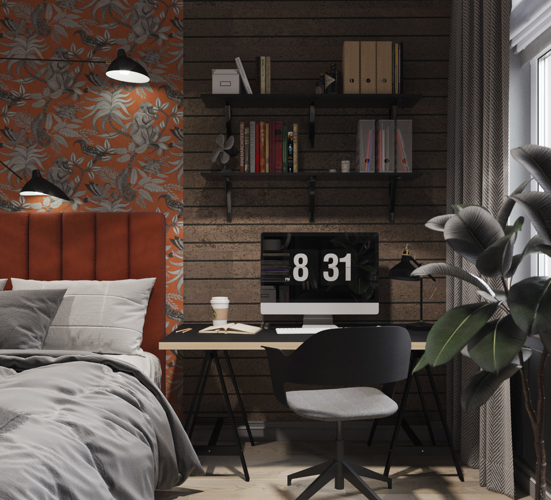 Фотография: Спальня в стиле Современный, Квартира, Проект недели, Москва, Юлия Чернова, 1 комната, до 40 метров – фото на INMYROOM