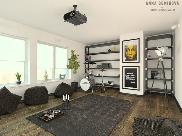Фото из портфолио Квартира для холостяка – фотографии дизайна интерьеров на INMYROOM